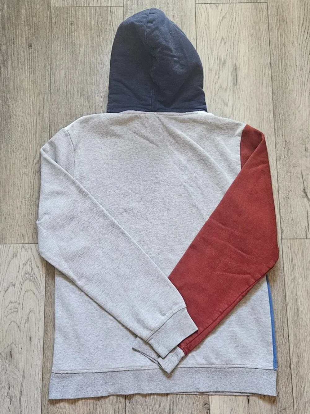 Buffalo David Bitton Hoodie Mens Medium Colorblock Pullover Sherpa Hood Graphic - Picture 2 of 6